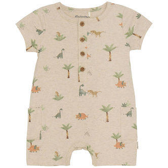 Minymo Sommerdragt - Light Beige Melange