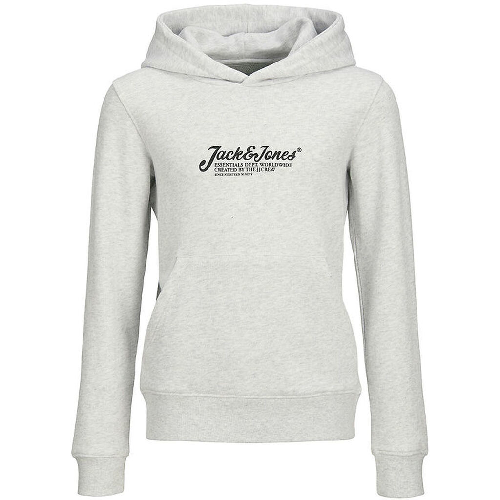 Jack & Jones Hættetrøje - JjBeau - Hvid Meleret