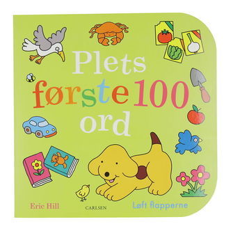 Forlaget Carlsen Billedbog m. Flapper - Plets Første 100 Ord - D