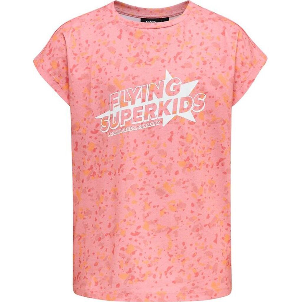 Hummel T-Shirt - HmlFlying Diez - Rosa/Hvid