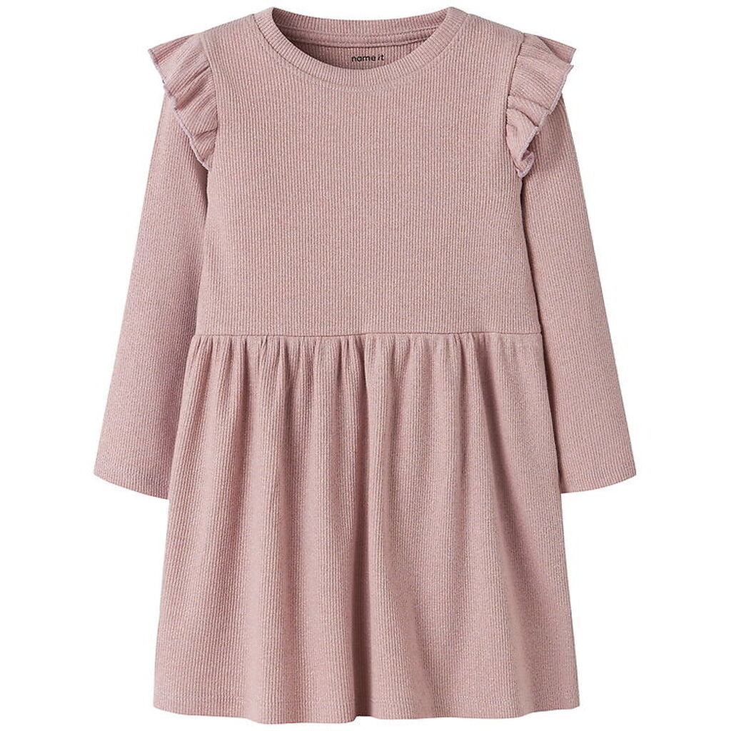 Name It Kjole - Rib - NmfSiclo - Glitter - Keepsake Lilac