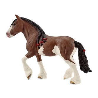 Schleich Dyr - 16,1 x 12 cm - Clydesdale Hoppe 13809