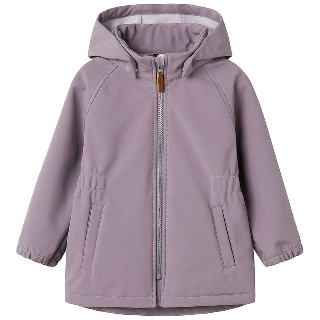 Name It Softshelljakke m. Fleece - NmfAlfa08 - Gray Ridge m. Mag