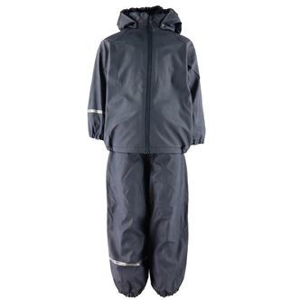 CeLaVi Regntøj m. Seler/Fleece - Recycle PU - Dark Navy