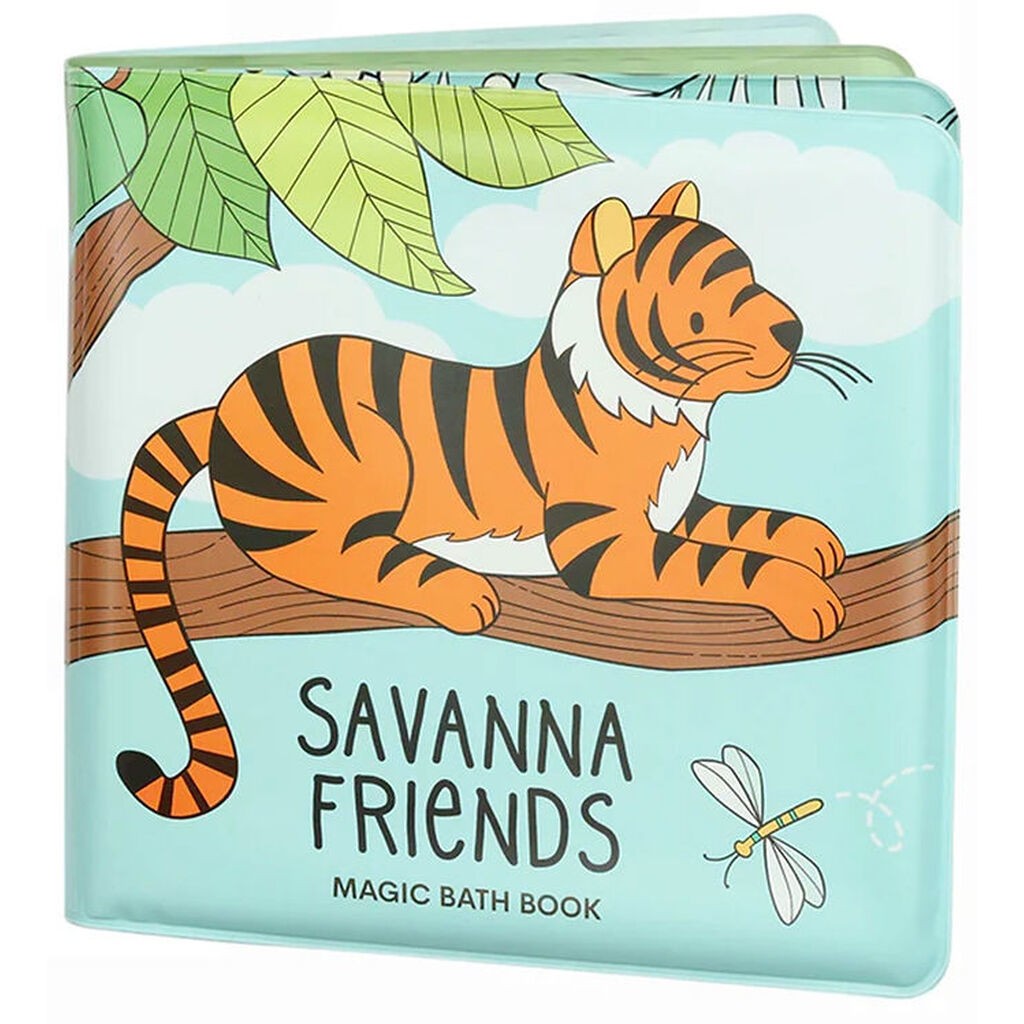 A Little Lovely Company Badebog - Farveskiftende - Savanna Frien