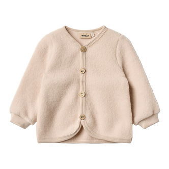Wheat Cardigan - Uldfleece - Kari - Pale Lilac