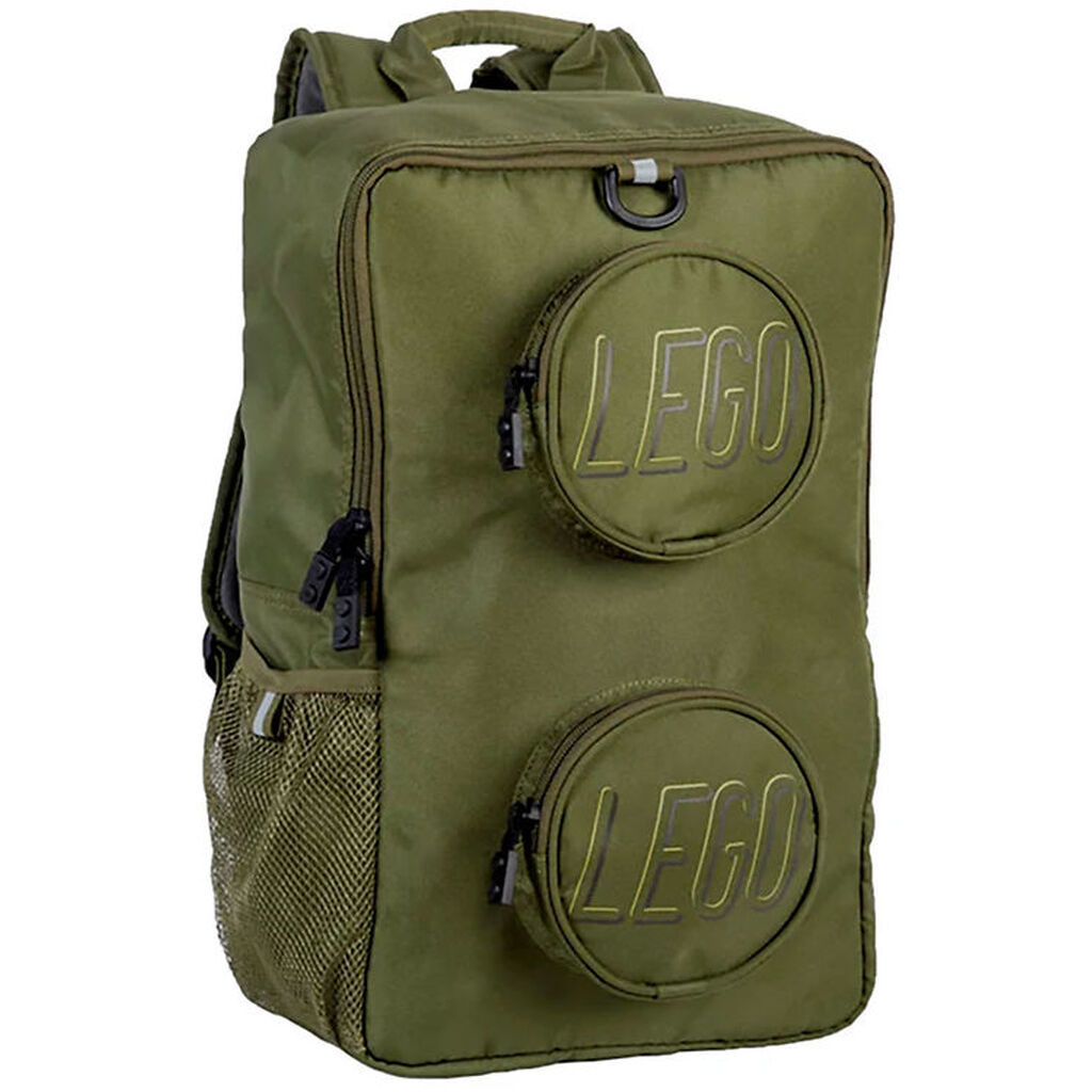 LEGOÂ® Skoletaske - Signature Brick - 18 L - Olive