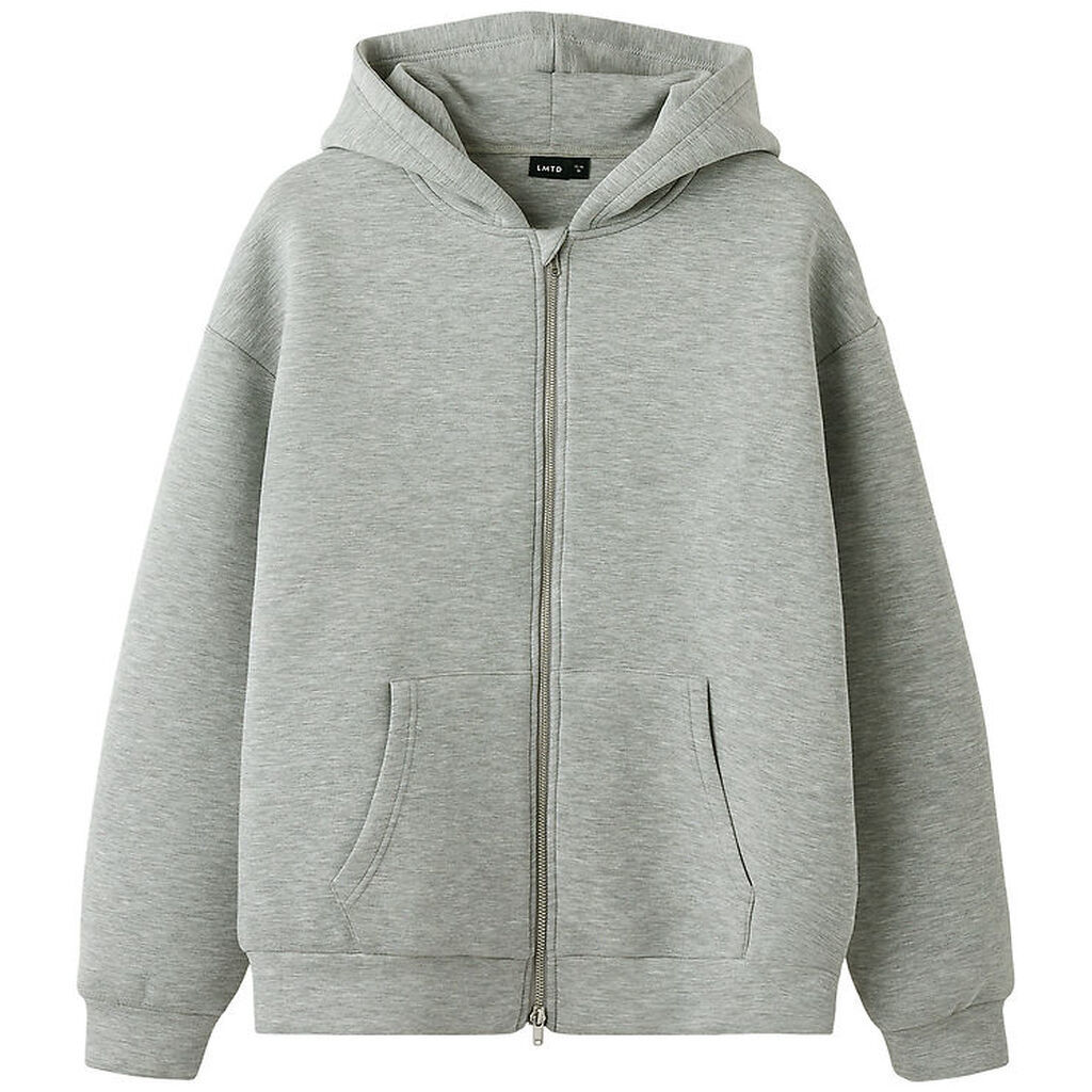 LMTD Scuba Cardigan - NlnHalfa - Light Grey Melange