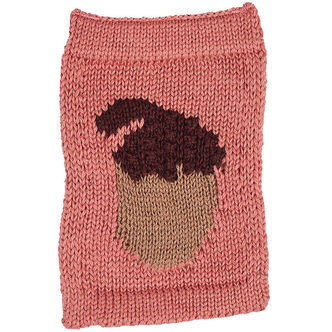 Smallstuff Strikket Flag - Nød - Rosa Motiv