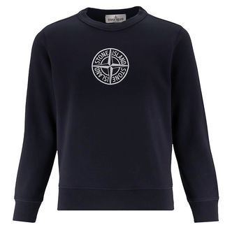Stone Island Sweatshirt - Navy m. Logo