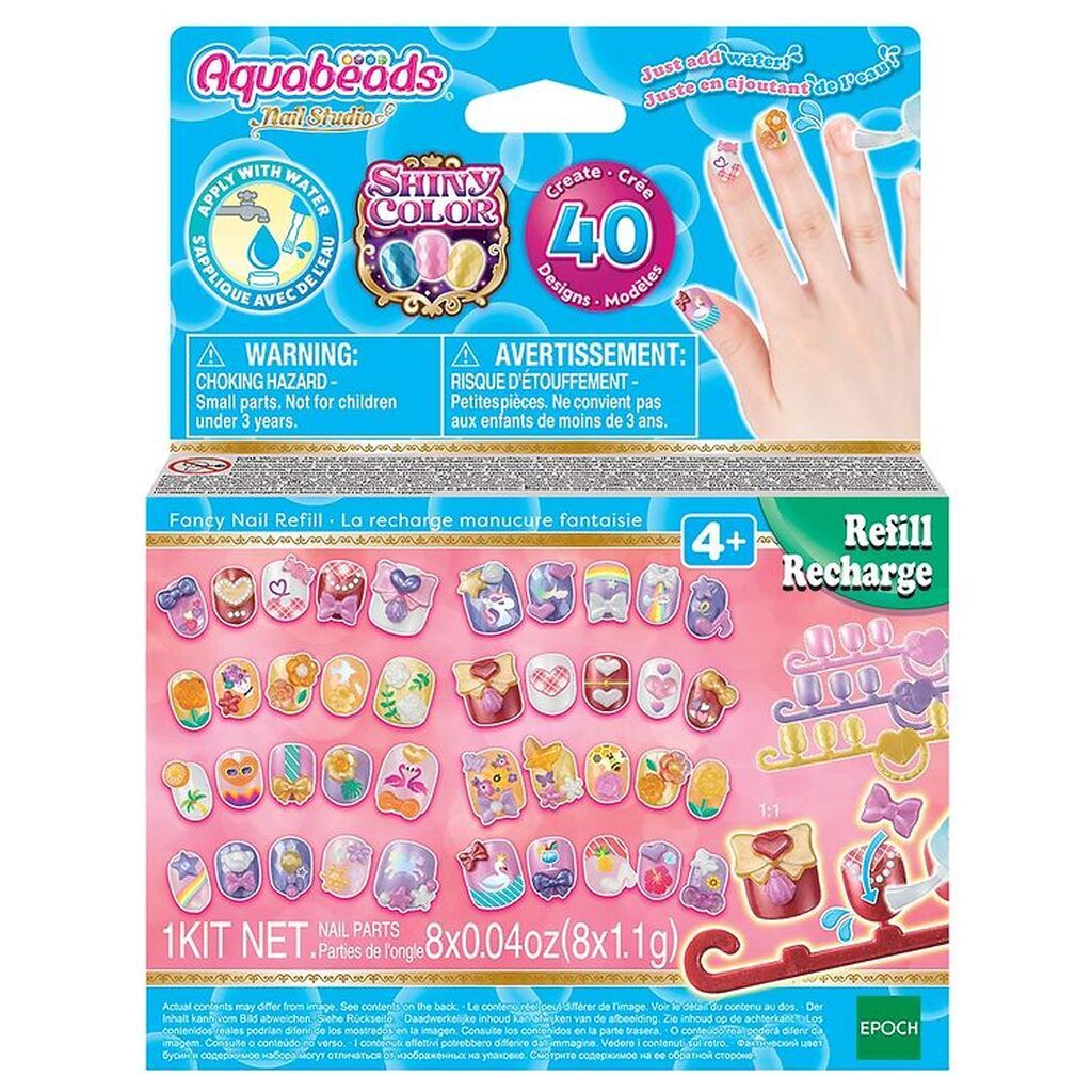 Aquabeads Perlesæt - Nail Studio - Fancy Nail Refill