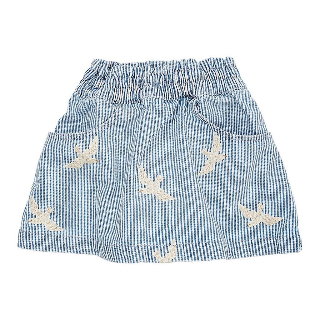 Copenhagen Colors Nederdel - Denim Blue Stripe