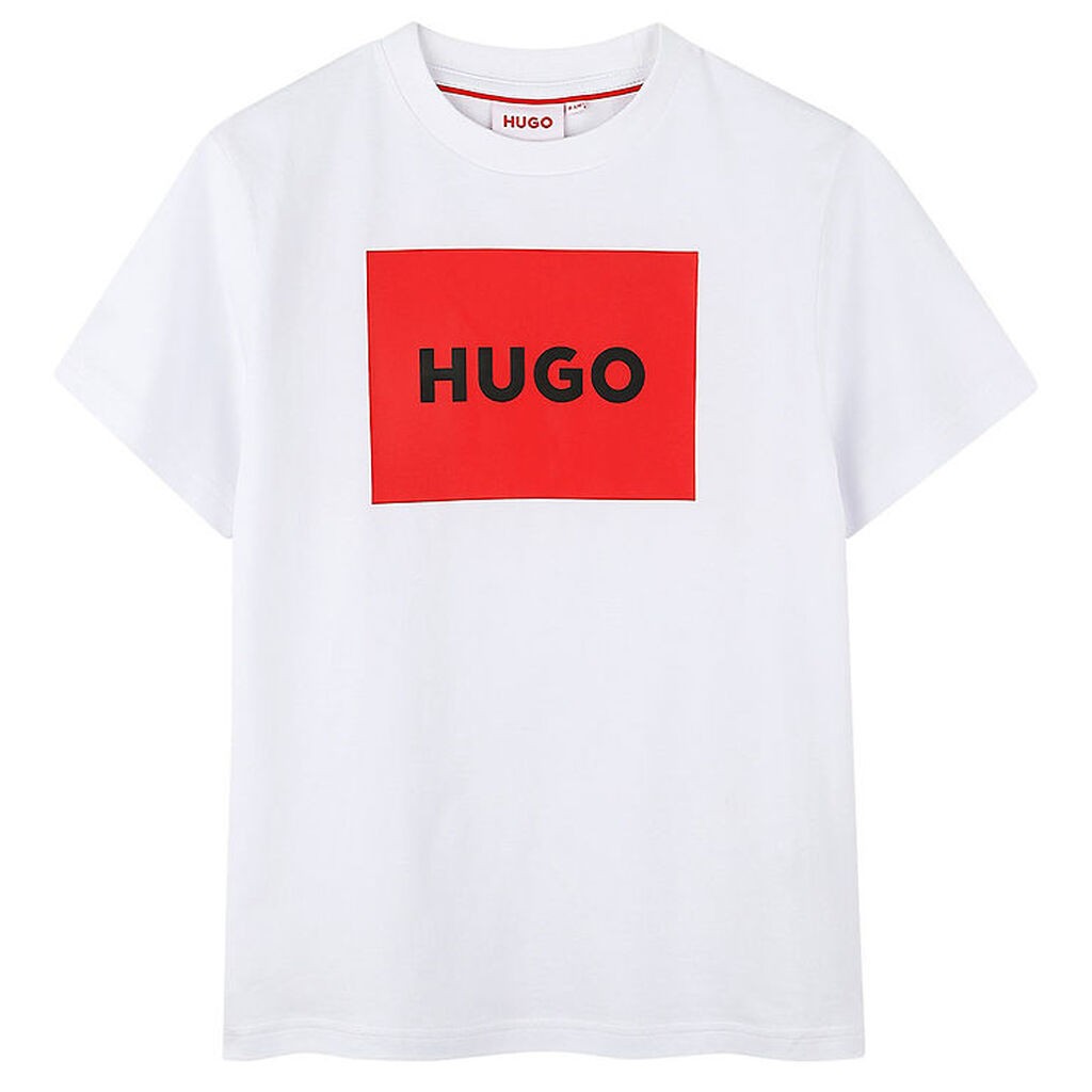HUGO T-shirt - Hvid/Rød