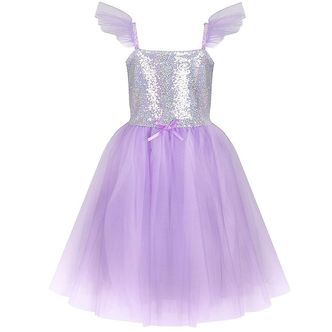 Great Pretenders Udklædning - Kjole m. Pailletter - Lilla
