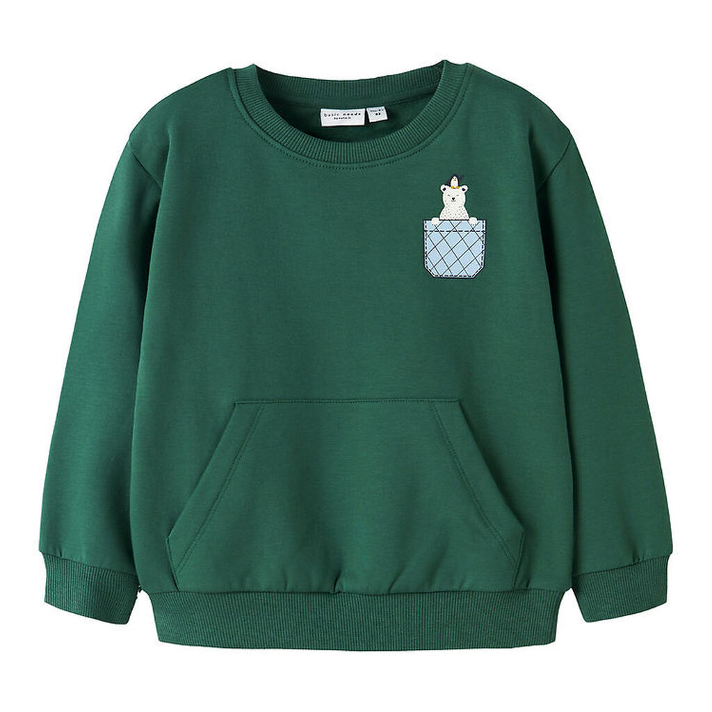 Name it Sweatshirt - NmmVugo - Bistro Green/Pocket Bear