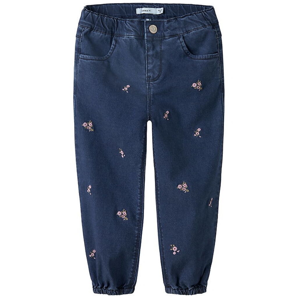 Name It Jeans - NmfRose - Dark Blue Denim/Flower Emb
