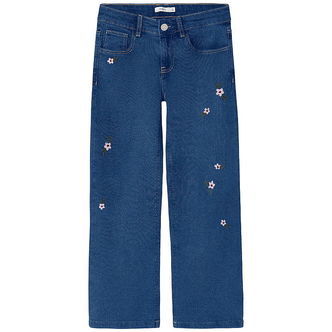 Name It Jeans - NkfRose - Dark Blue Denim m. Blomster
