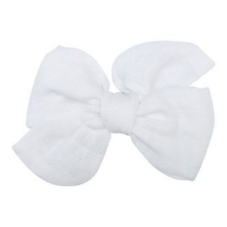 Little Wonders Hårspænde m. Sløjfe - Karla - 12 cm - White