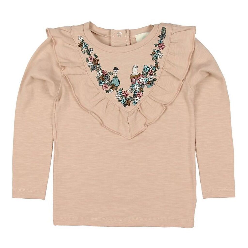 En Fant Bluse - Rosa m. Krave