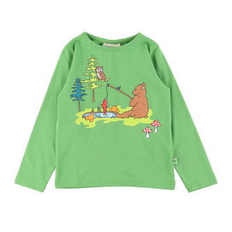Småfolk Bluse - Moss Green