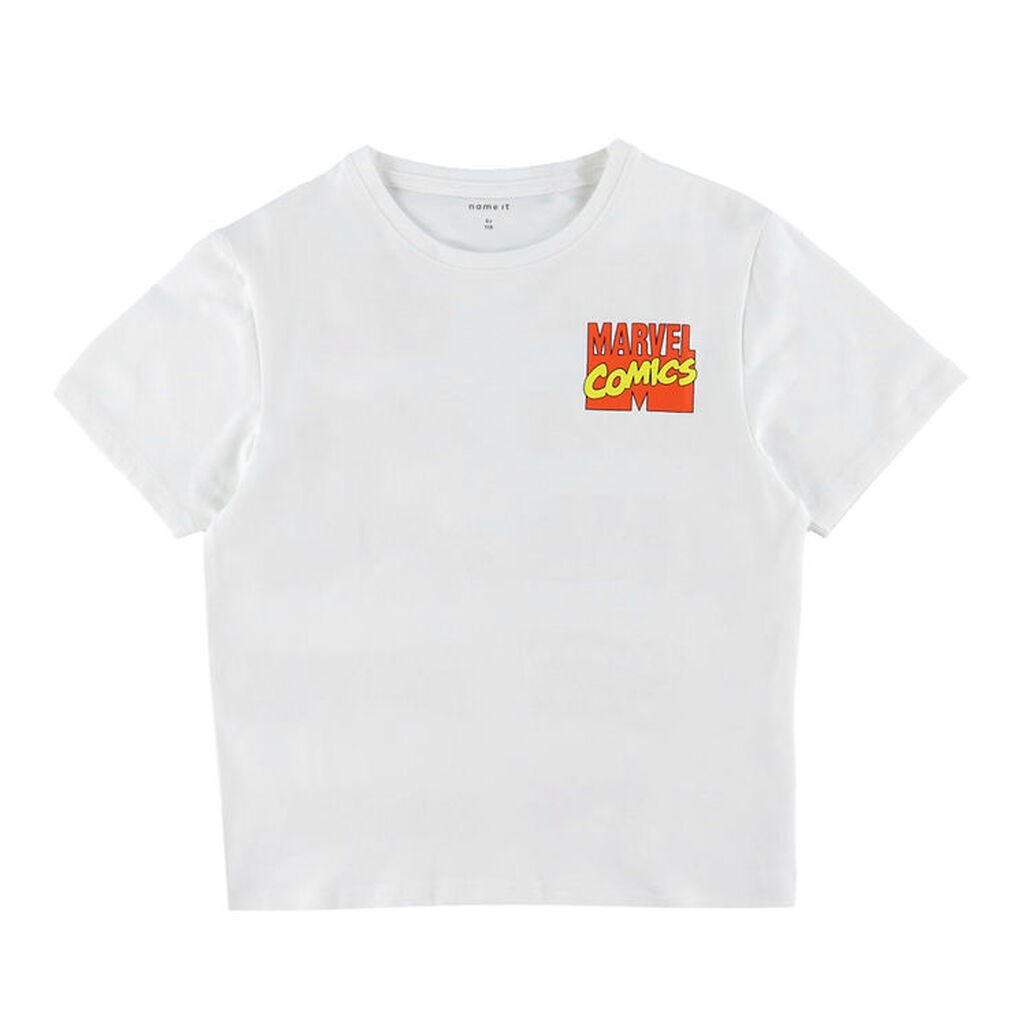 Name it t-shirt - NkmAdriel - Bright White m. Print