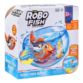 Robo Alive Legetøj - Robo Fish Swim 'N Fish Bowl - Assorteret