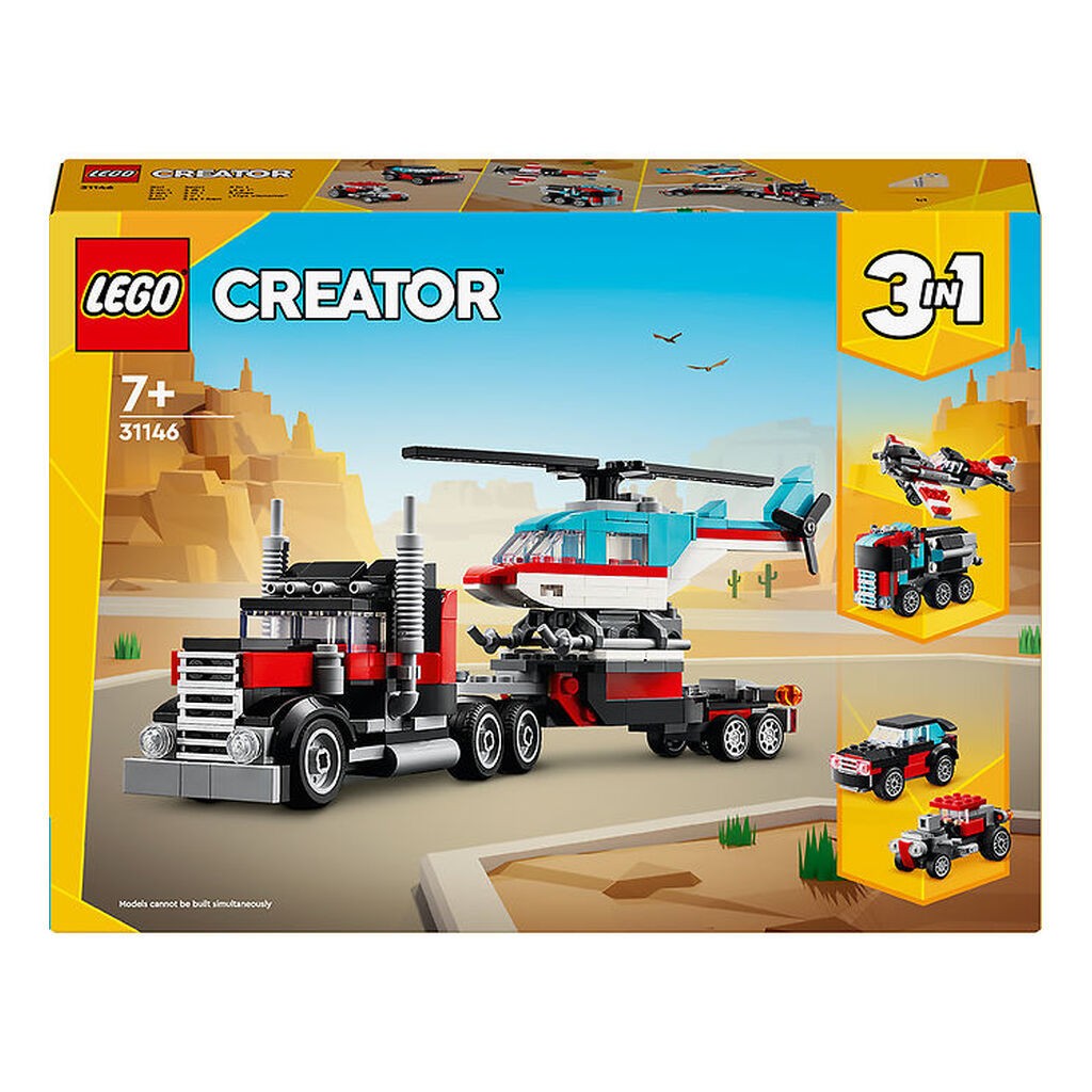 LEGOÂ® Creator - Blokvogn Med Helikopter 31146 - 3-i-1 - 270 Dele