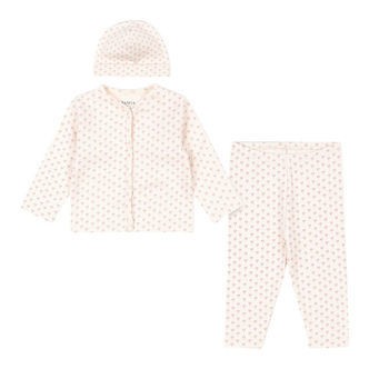 Fanga Fontana Sæt - Cardigan/Leggings/Hue - Bello - Punto Rosa