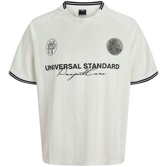 Jack & Jones T-shirt - JcoCover Retro Football - Cloud Dancer