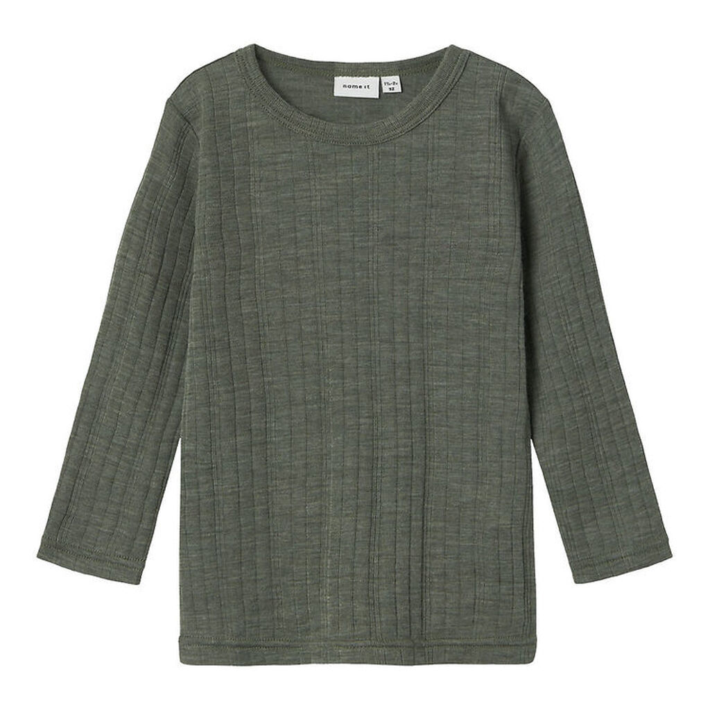 Name It Bluse - Uld - NmmWang - Mulled Basil