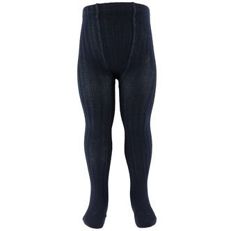 Condor Strømpebukser - Rib - Navy