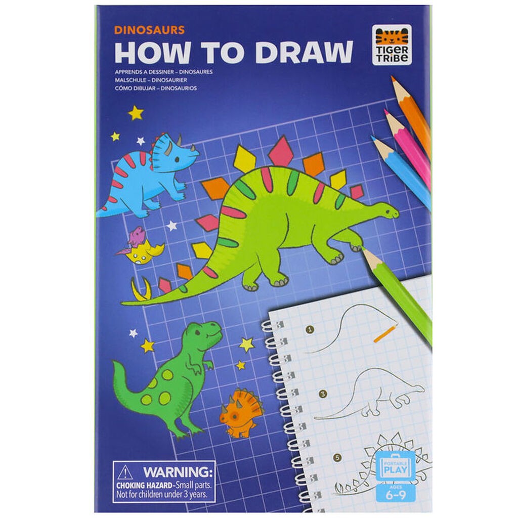 Tiger Tribe Tegnesæt - Lær At Tegne - Dinosaurs