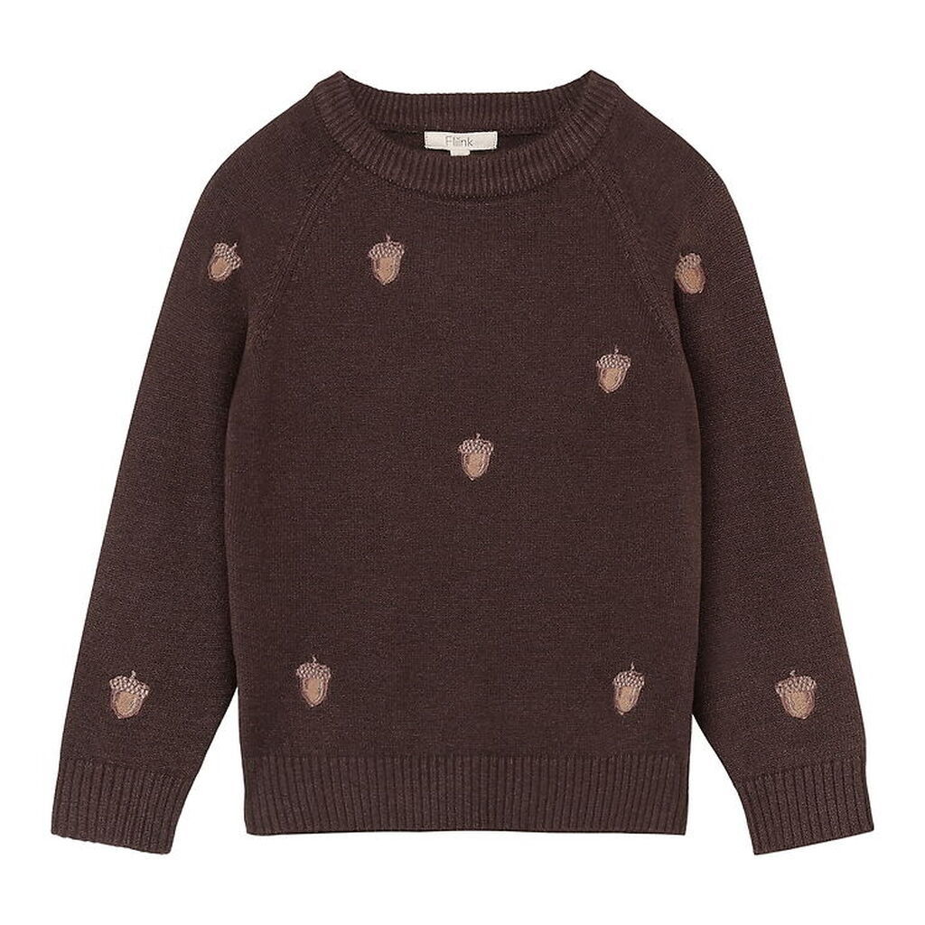 Fliink Bluse - Strik - Benna - Acorn - Coffee Bean