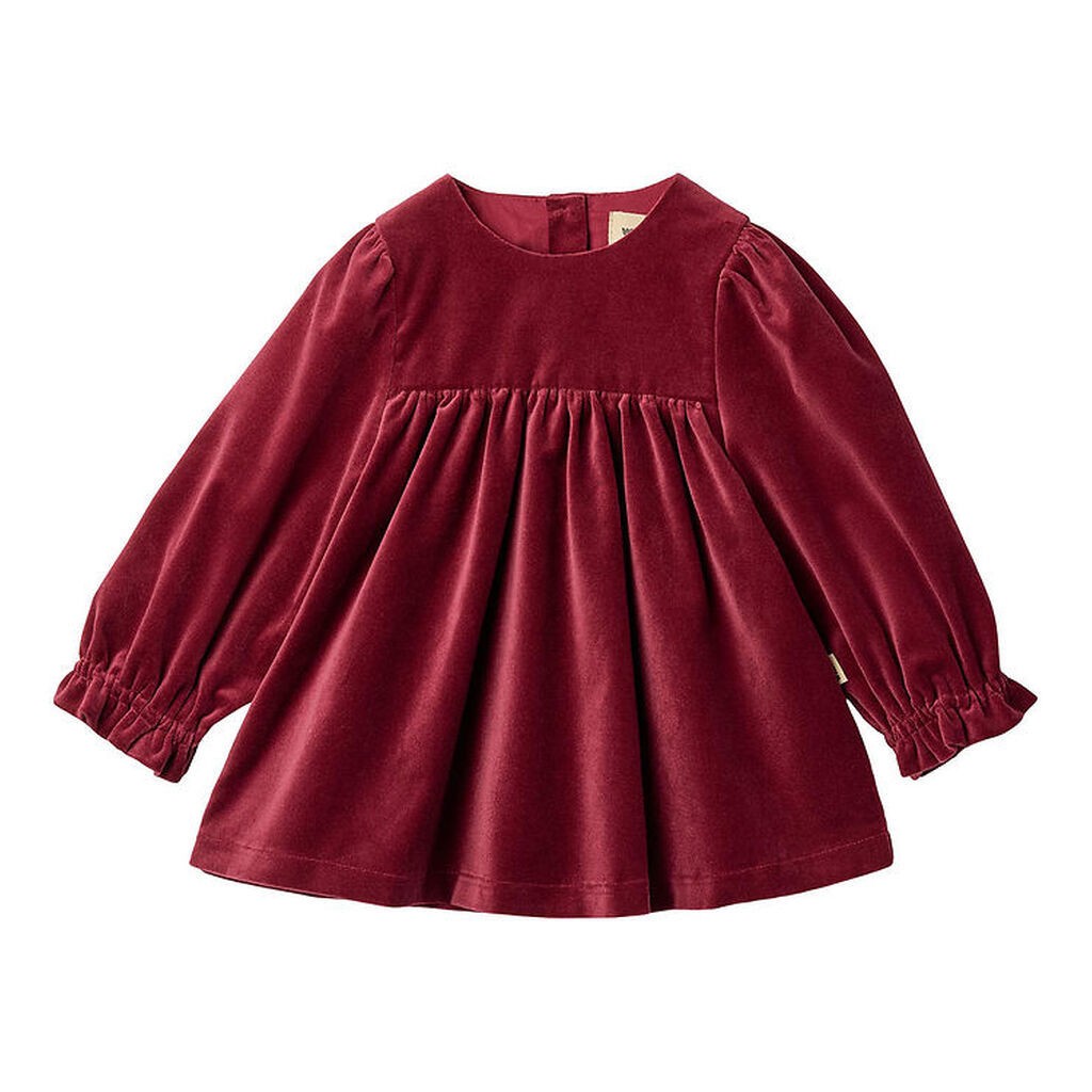 Wheat Kjole - Velour - Elvira - Ruby Red