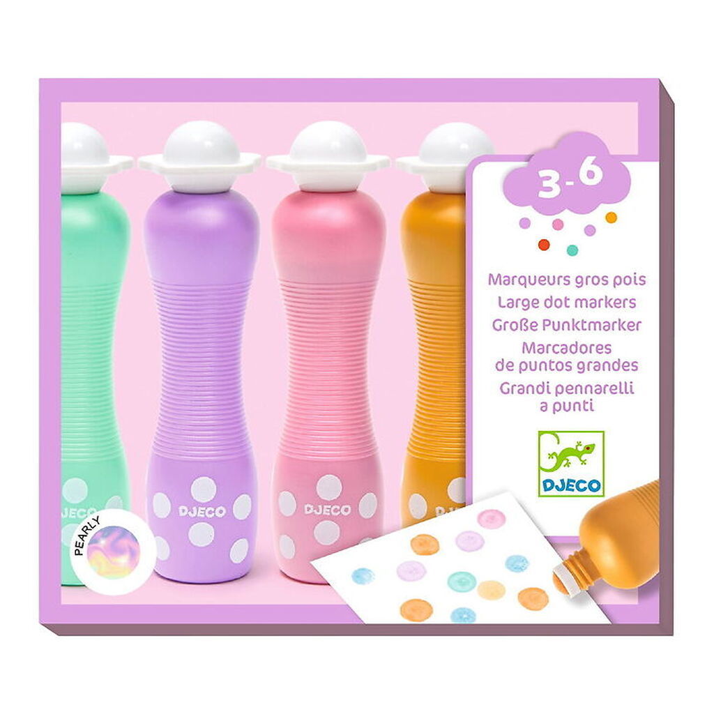 Djeco Prikmarkører - 4 stk. - Pearly