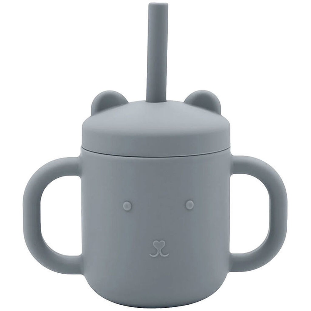 Petit Monkey Kop m. Sugerør - Silikone - 175 ml - Tradewinds