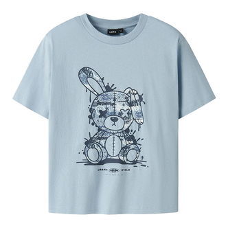 LMTD T-shirt - NlfTedi - Blue Fog m. Print