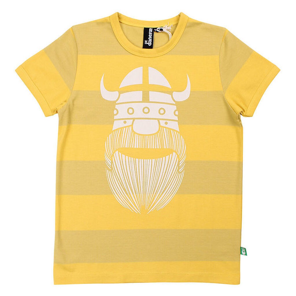 Danefæ T-shirt - Danerainbow Ringer - Faded Yellow/Yellow Erik