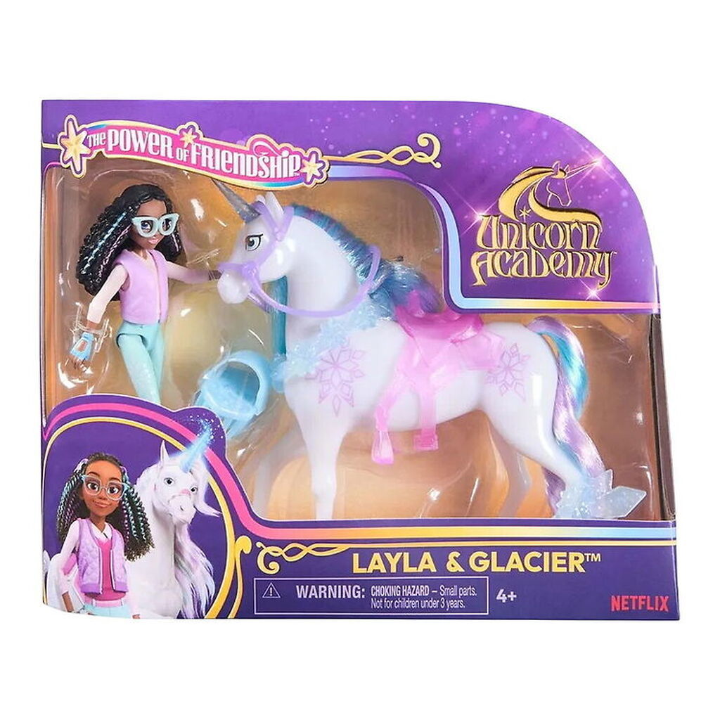 Unicorn Academy Legetøjsfigurer - 13,5 cm - Layla & Glacier