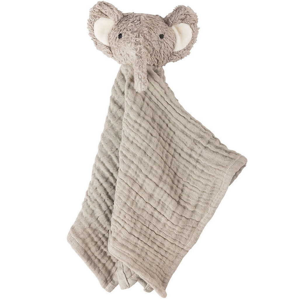 Sebra Nusseklud - Musselin - Elefant - Grå