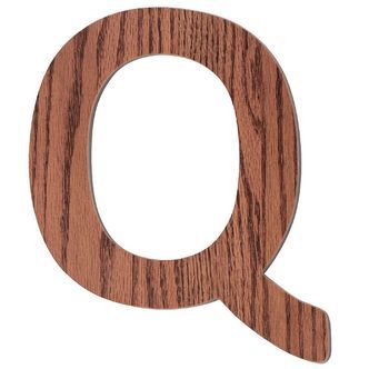 Sebra Træbogstaver - Q