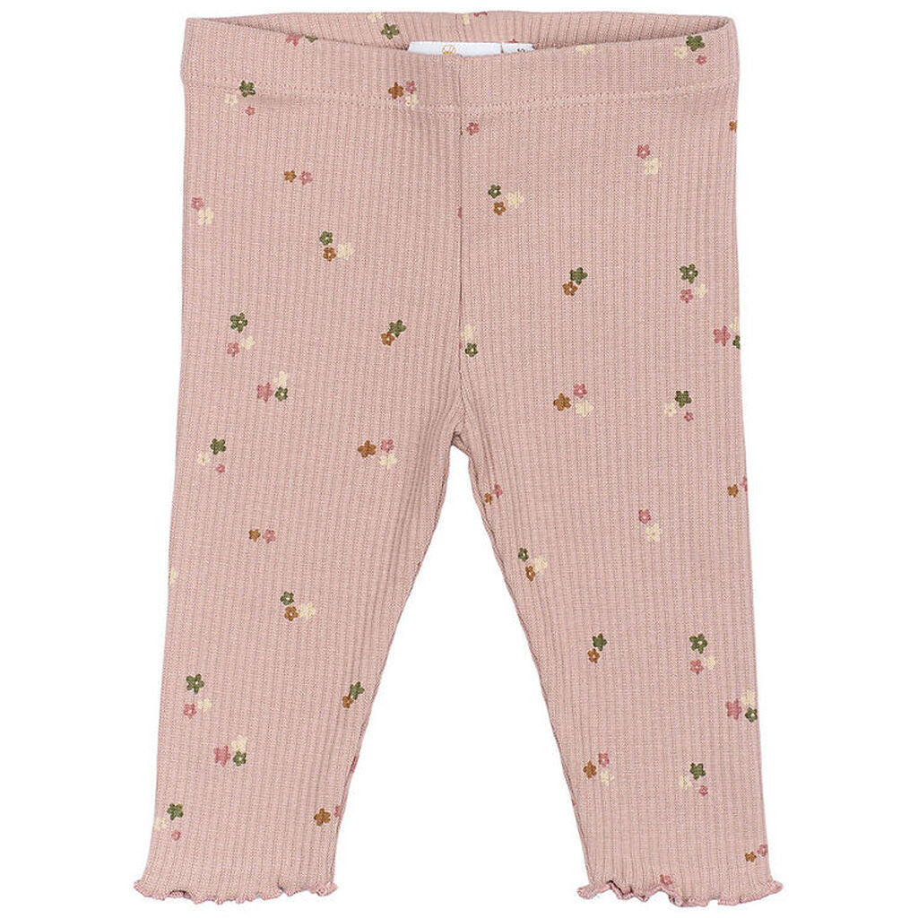 The New Siblings Leggings - Rib - TnsbOdelia - Adobe Rose m. Blo