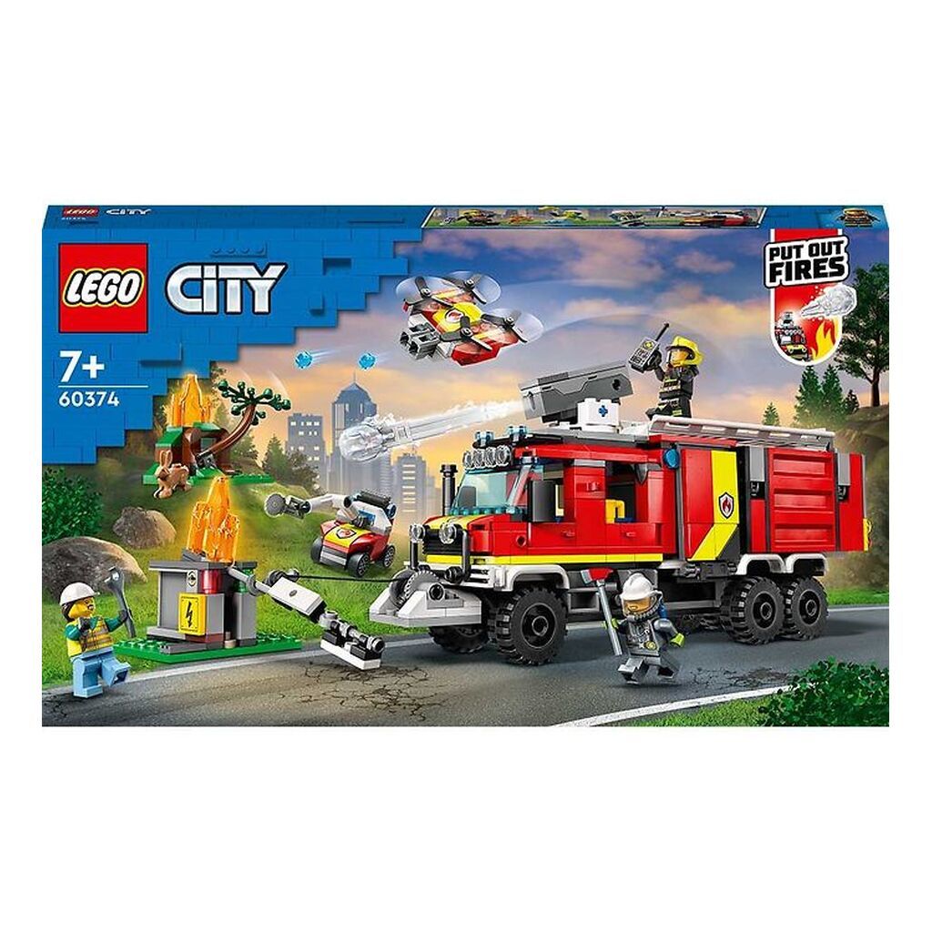 LEGOÂ® City - Brandvæsnets Kommandovogn 60374 - 502 Dele