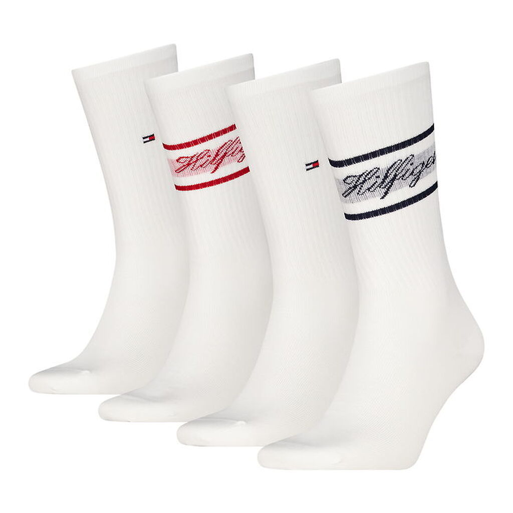 Tommy Hilfiger Gaveæske - Strømper - 4-pak - Hvid