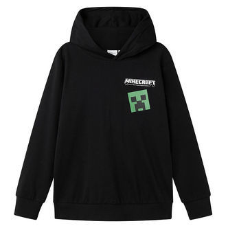 Name It Hættetrøje - NkmJacot Minecraft - Sort m. Print