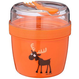 Carl Oscar Snackboks m. Køleelement - N'ice Cup - Orange m. Elg