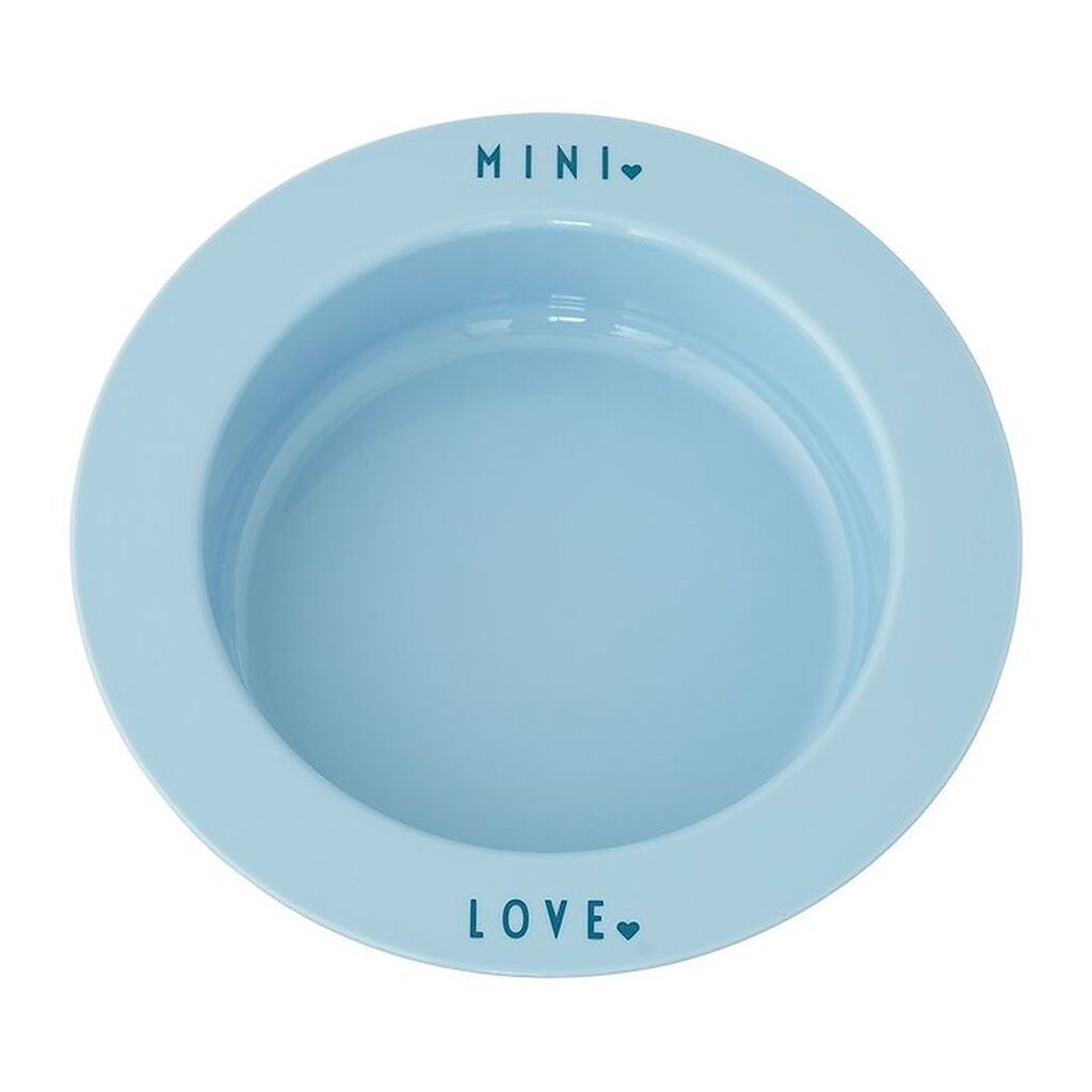 Design Letters Dyb Tallerken - Mini Favourite - Light Blue