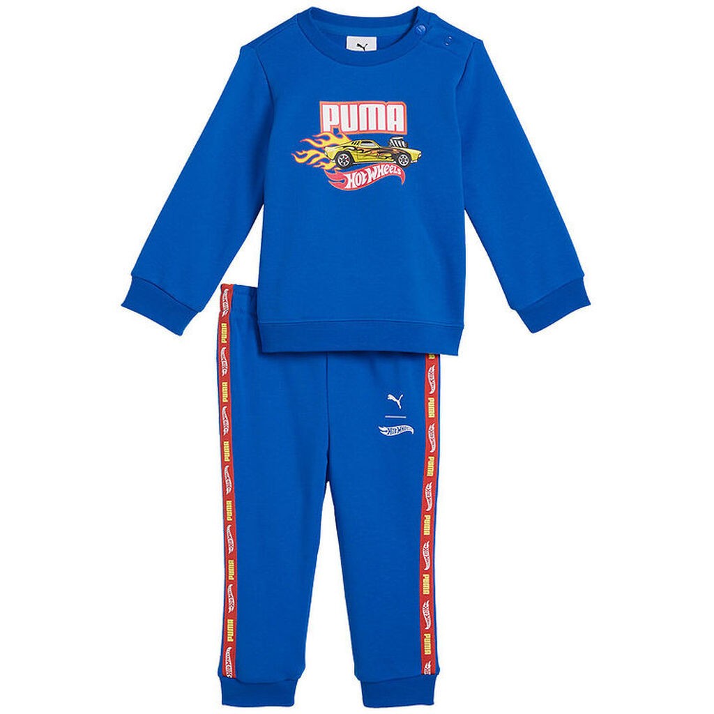 Puma x Hot Wheels Sweatsæt - Team Royal m. Print