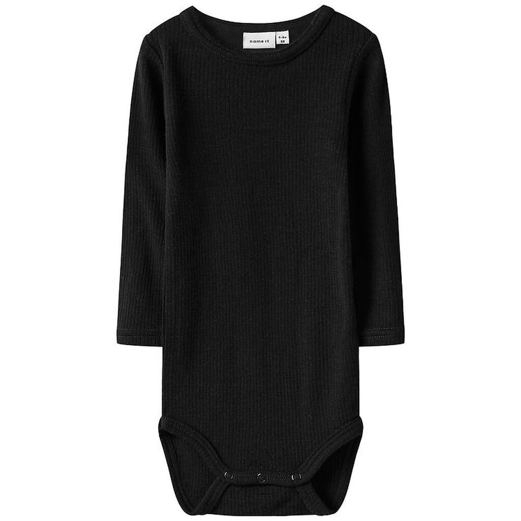 Name It Body l/æ - Uld - Noos - Rib - NbnWax - Black