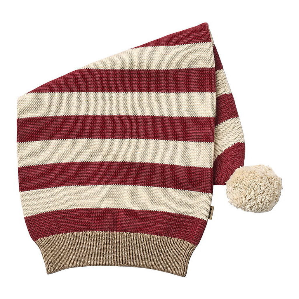 Wheat Nissehue - Strik - Red Stripe